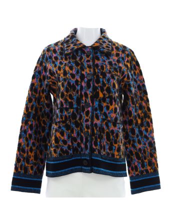 Women's Caro Three Pocket Jacket Printed Wool Blend